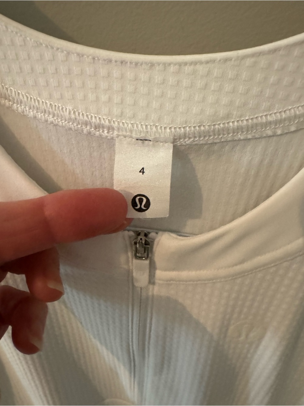 Lululemon Grid Texture Tennis Dress in Classic White - Picture 2 of 4